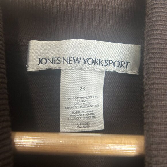 EUC Jones New York Sport Brown Turtle Neck Size XXL - Picture 5 of 10